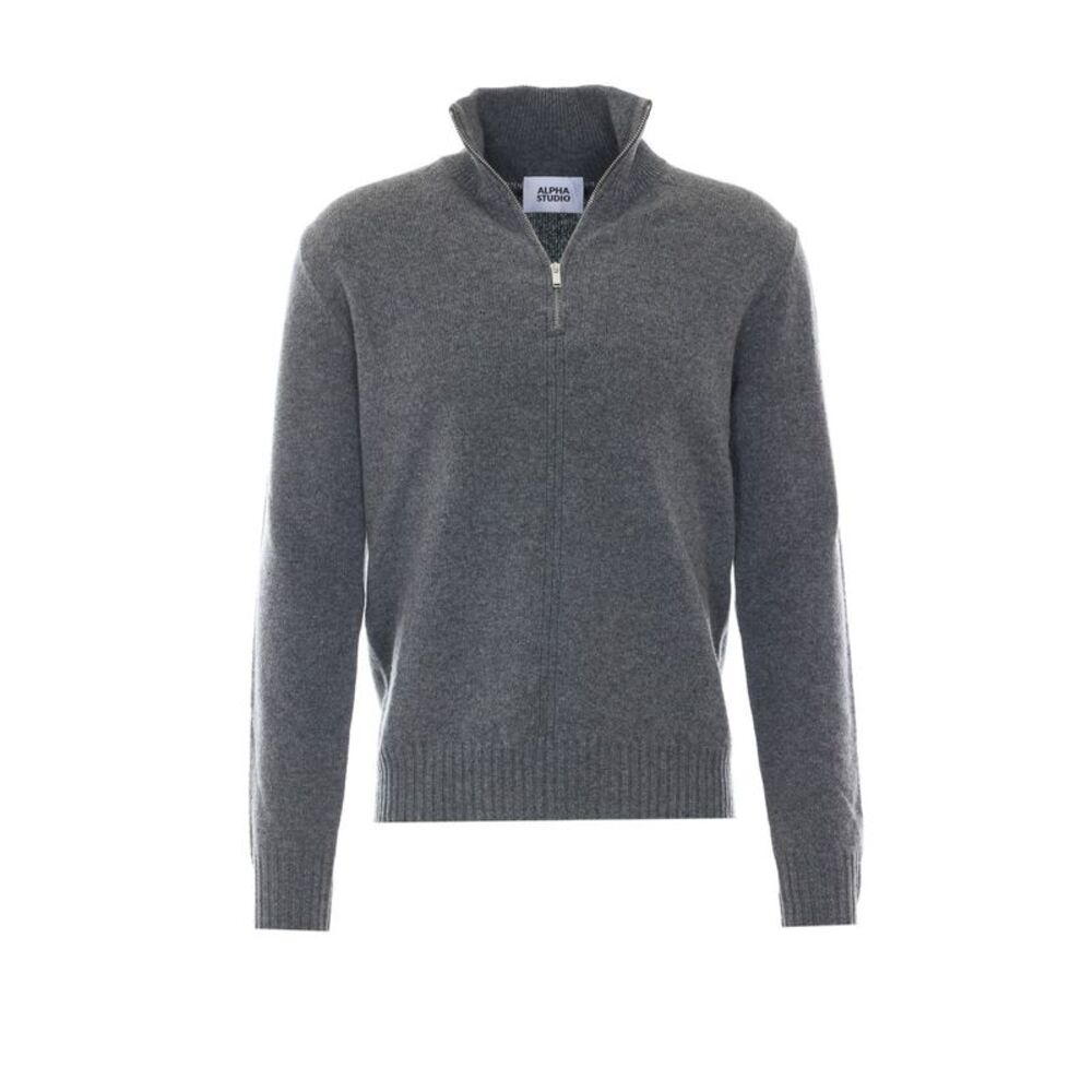 Alpha Studio Men Half Zip Cardigan